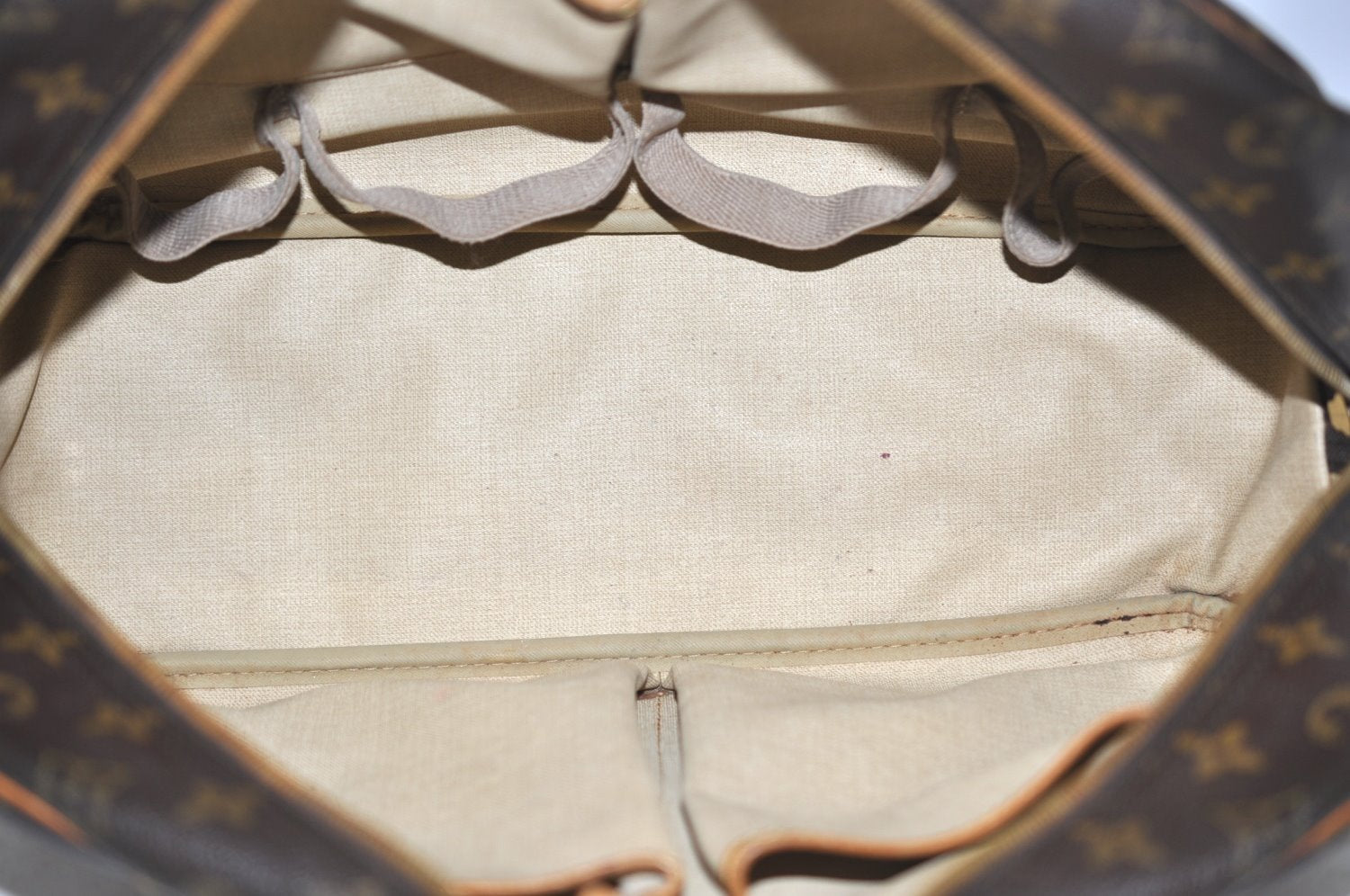 Authentic Louis Vuitton Monogram Deauville Hand Bag M47270 LV K5130