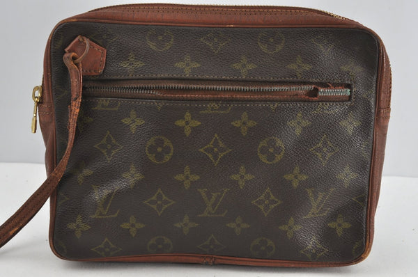 Authentic Louis Vuitton Monogram Pochette Sport Clutch Hand Bag Old Model K5131