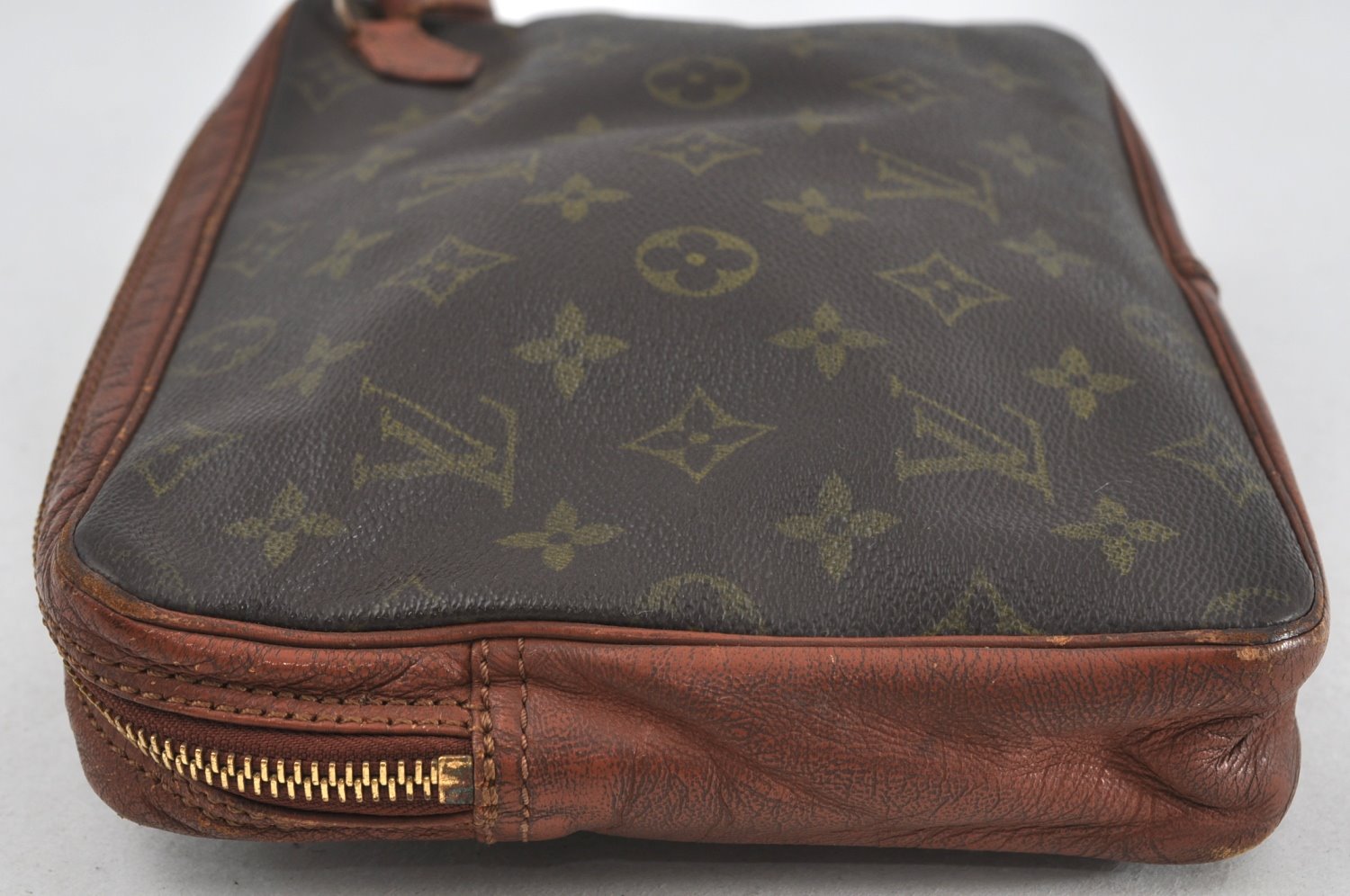 Authentic Louis Vuitton Monogram Pochette Sport Clutch Hand Bag Old Model K5131