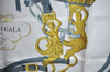 Authentic HERMES Carre 90 Scarf "BRIDES de GALA" Silk Pink Gray White K5132