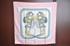 Authentic HERMES Carre 90 Scarf "BRIDES de GALA" Silk Pink Gray White K5132