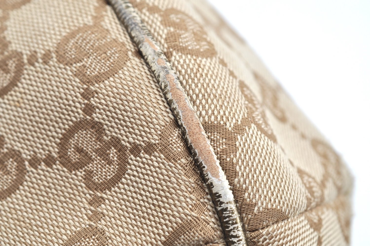 Authentic GUCCI Sherry Line Shoulder Bag GG Canvas Leather 181092 Beige K5135