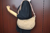 Authentic GUCCI Sherry Line Shoulder Bag GG Canvas Leather 181092 Beige K5135