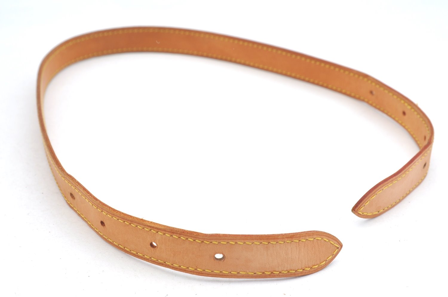 Auth Louis Vuitton Leather Shoulder Strap For Bucket PM 27.6