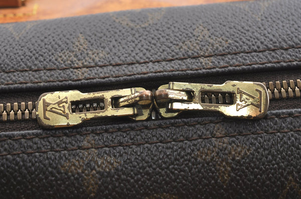 Authentic Louis Vuitton Monogram Deauville Hand Bag M47270 LV K5143