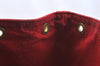 Authentic Louis Vuitton Epi Petit Noe Shoulder Drawstring Bag M44107 Red K5145