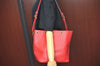 Authentic Louis Vuitton Epi Petit Noe Shoulder Drawstring Bag M44107 Red K5145