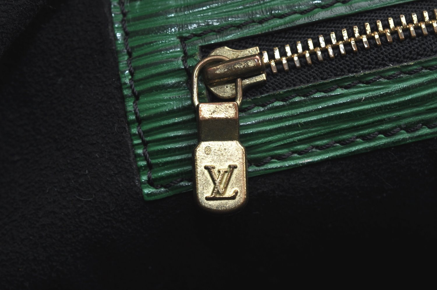 Auth Louis Vuitton Epi Petit Noe Bi-color Green x Red Drawstring Bag Junk K5146