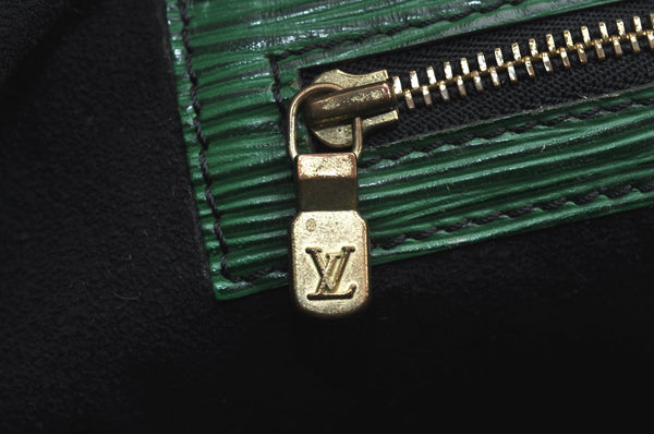 Auth Louis Vuitton Epi Petit Noe Bi-color Green x Red Drawstring Bag Junk K5146