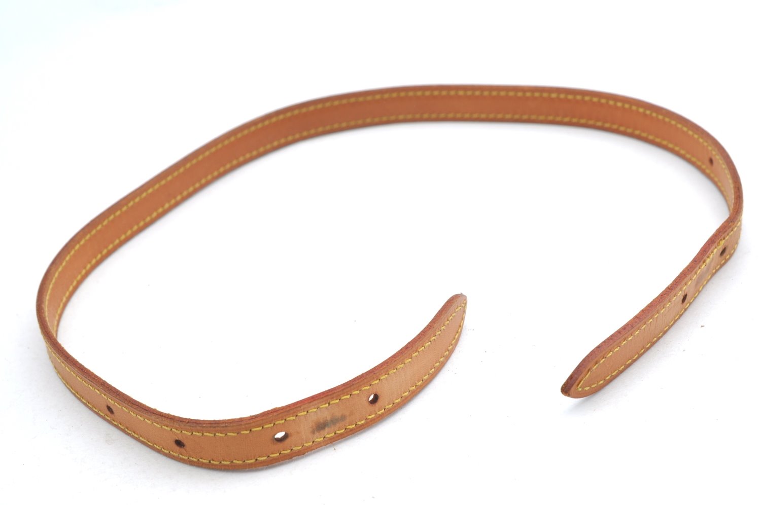 Auth Louis Vuitton Leather Shoulder Strap For Bucket PM 27.6