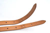 Auth Louis Vuitton Leather Shoulder Strap For Bucket PM 27.6" Beige 2Set K5156