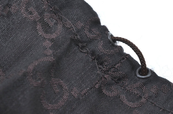 Authentic GUCCI Shoulder Tote Bag Purse GG Canvas Leather 153361 Brown K5165