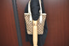 Authentic GUCCI Shoulder Tote Bag Purse GG Canvas Leather 153361 Brown K5165
