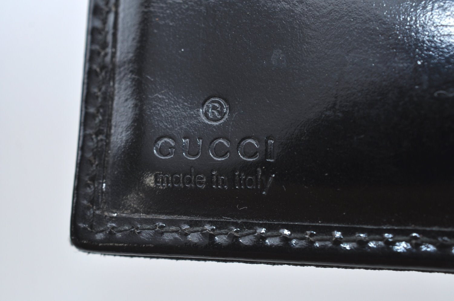 Authentic GUCCI Notebook Cover GG Nylon Leather Black K5173