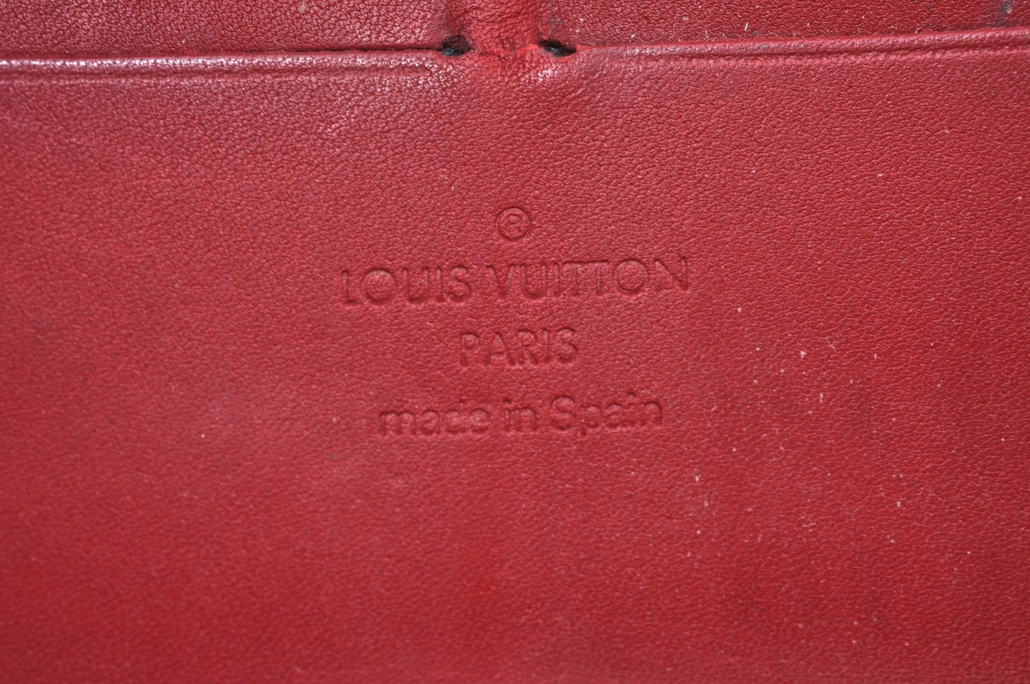 Authentic Louis Vuitton Vernis Zippy Wallet Long Purse Red M91981 LV K5175