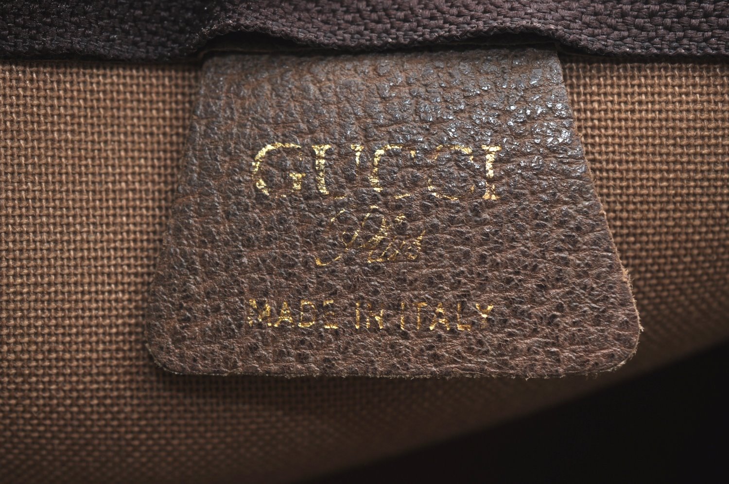 Authentic GUCCI GG Plus Clutch Hand Bag Purse PVC Leather Brown K5183