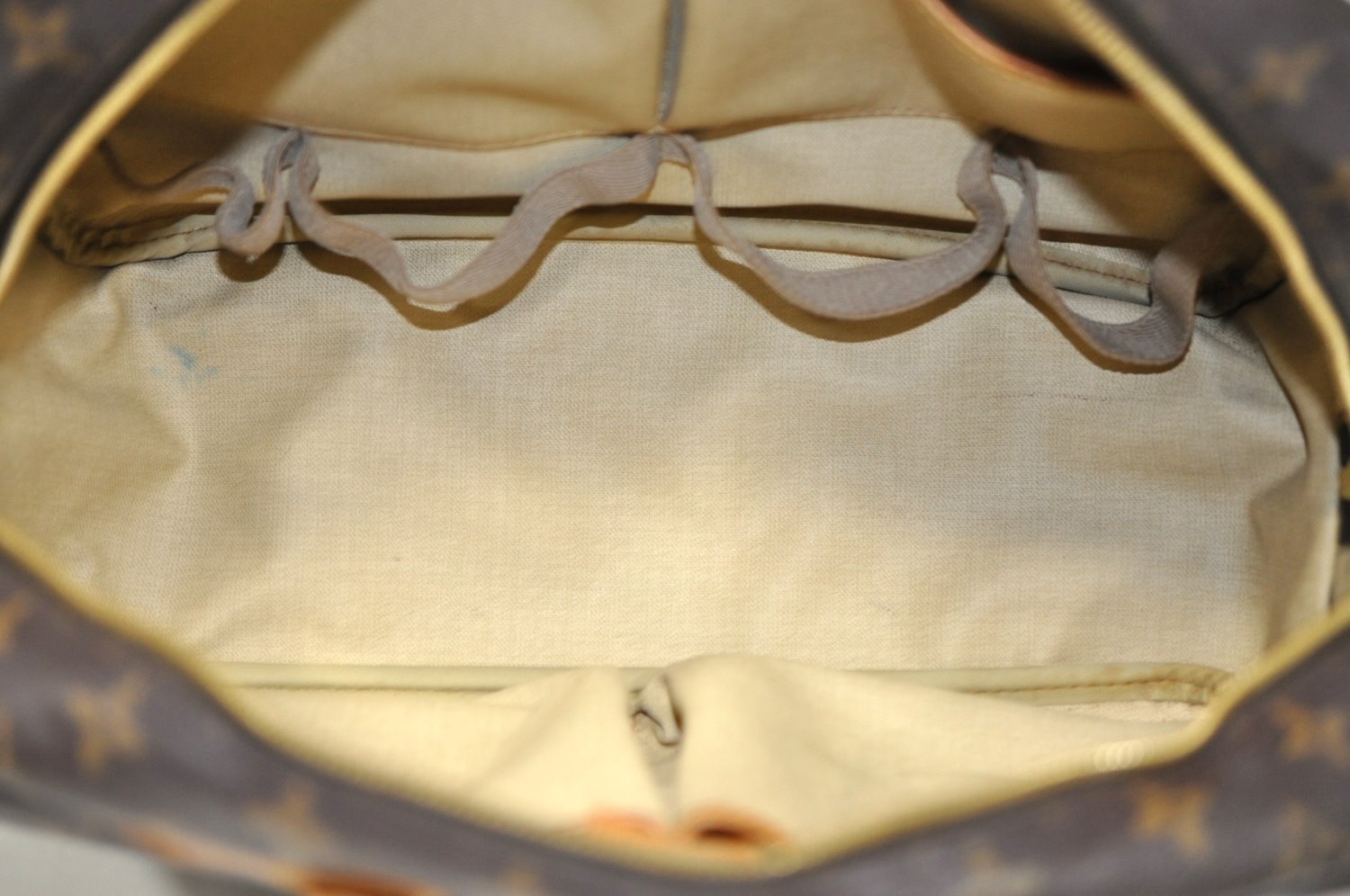 Authentic Louis Vuitton Monogram Deauville Hand Bag M47270 LV K5185