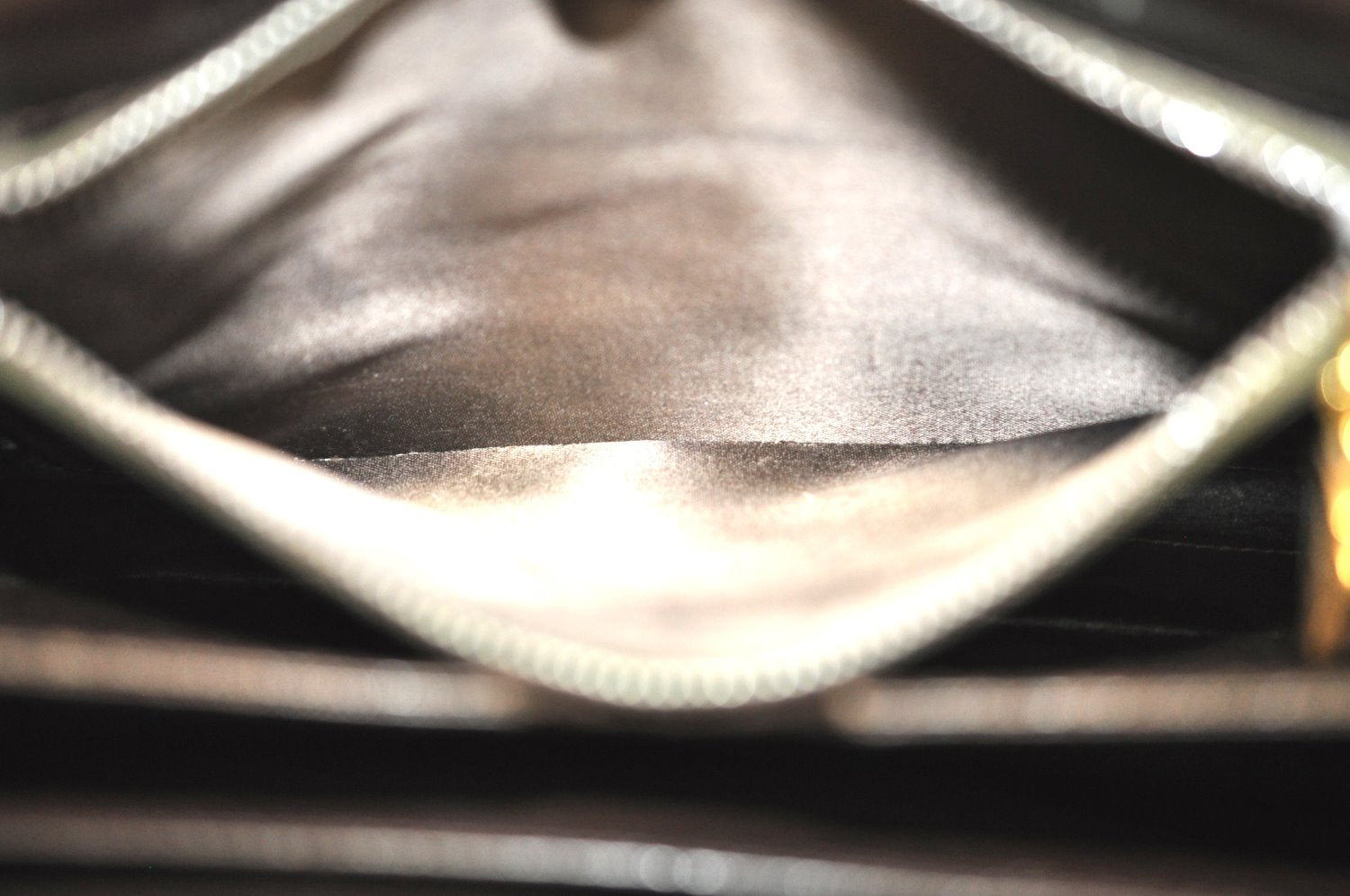 Authentic GUCCI Hand Bag Purse Leather Brown K5188