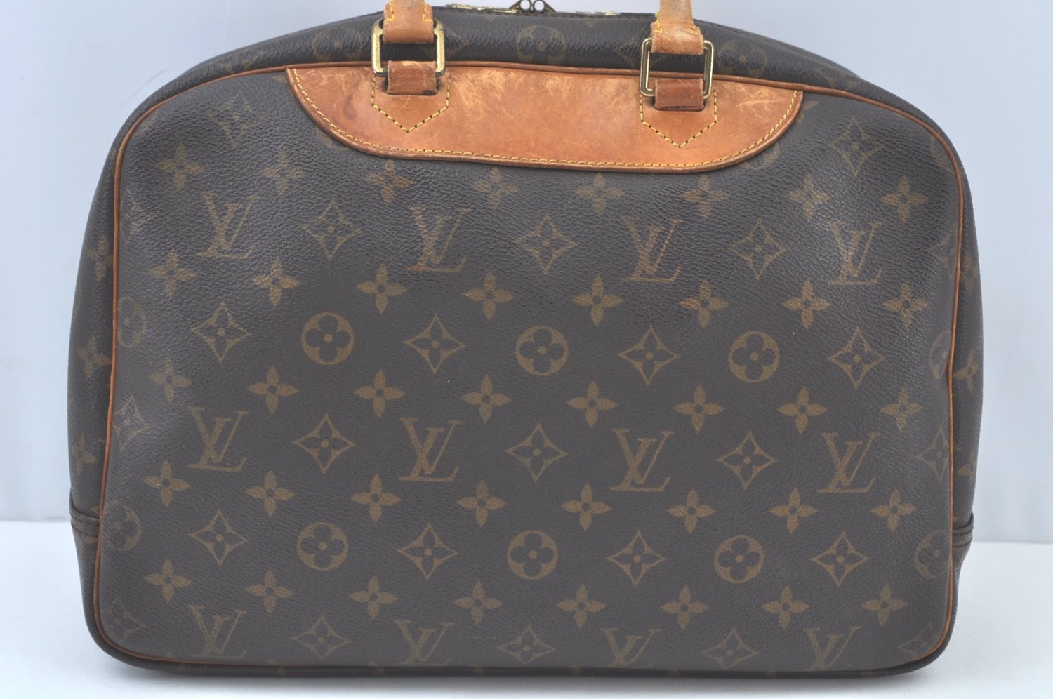 Authentic Louis Vuitton Monogram Deauville Hand Bag M47270 LV K5191