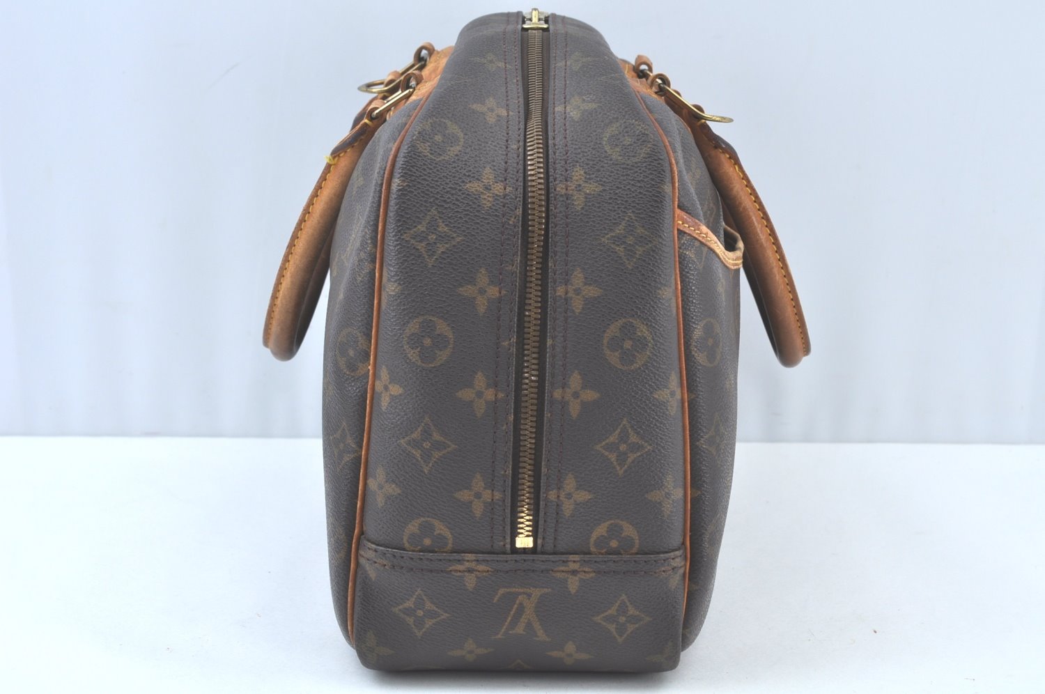 Authentic Louis Vuitton Monogram Deauville Hand Bag M47270 LV K5191