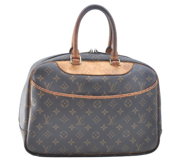 Authentic Louis Vuitton Monogram Deauville Hand Bag M47270 LV K5192