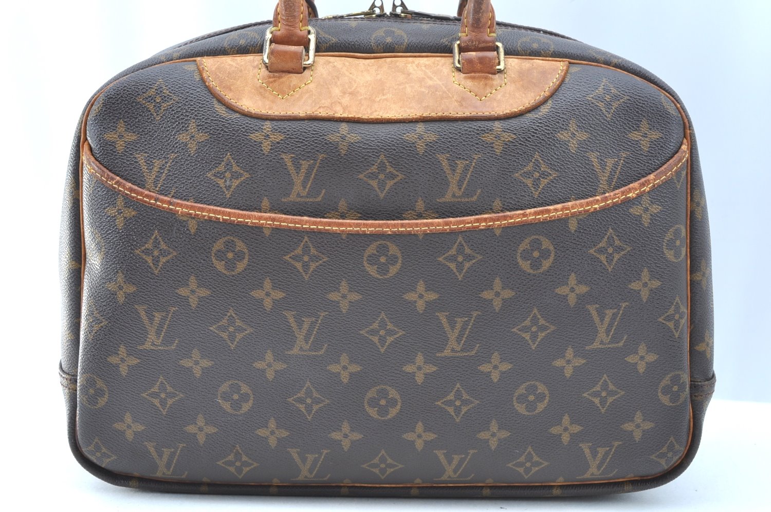 Authentic Louis Vuitton Monogram Deauville Hand Bag M47270 LV K5192
