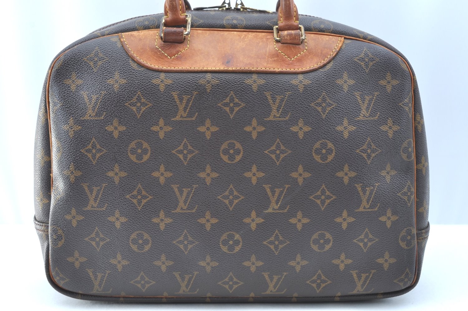 Authentic Louis Vuitton Monogram Deauville Hand Bag M47270 LV K5192