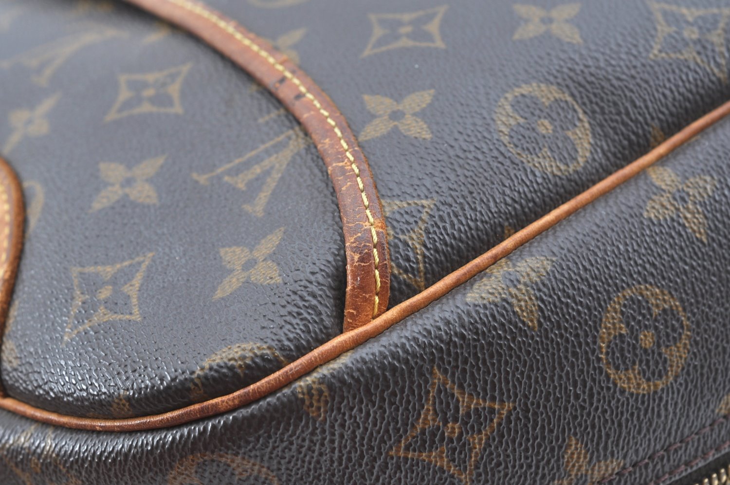 Authentic Louis Vuitton Monogram Deauville Hand Bag M47270 LV K5192