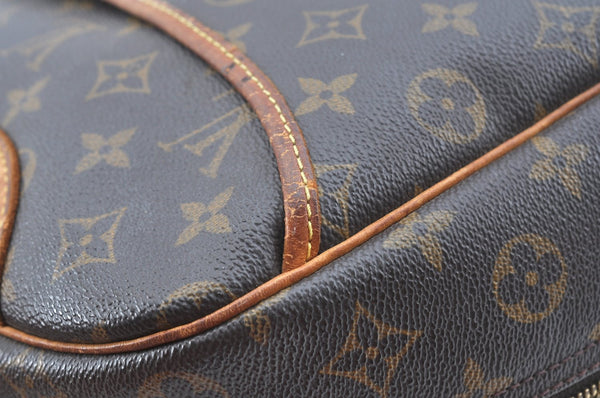 Authentic Louis Vuitton Monogram Deauville Hand Bag M47270 LV K5192