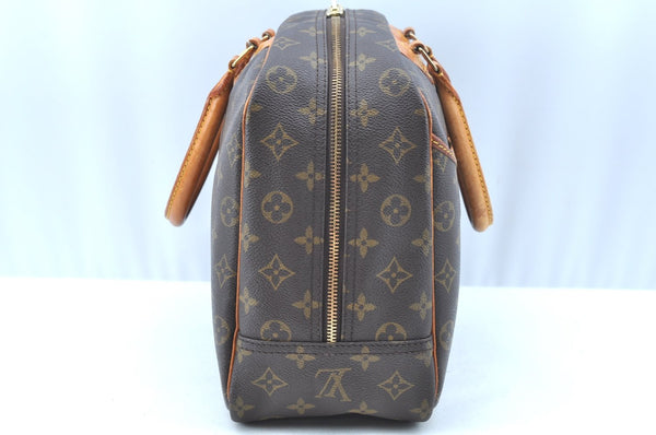 Authentic Louis Vuitton Monogram Deauville Hand Bag M47270 LV K5193