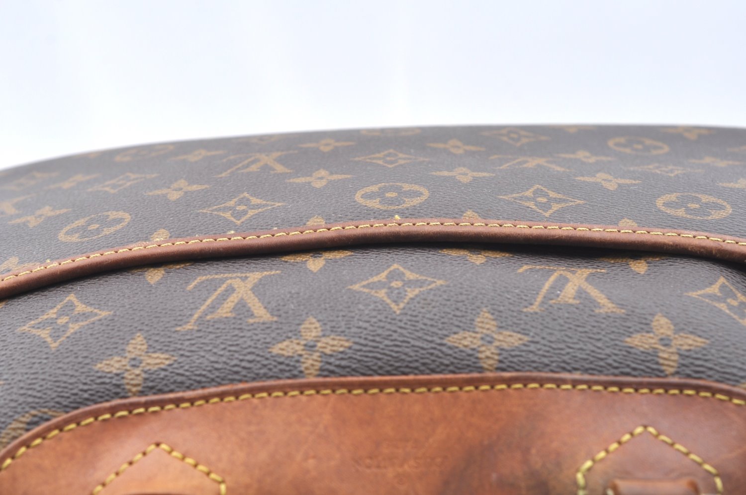 Authentic Louis Vuitton Monogram Deauville Hand Bag M47270 LV K5194