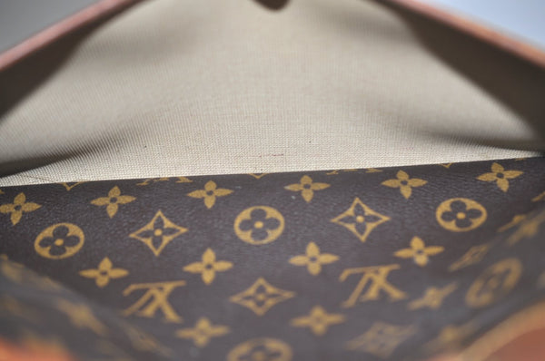 Authentic Louis Vuitton Monogram Deauville Hand Bag M47270 LV K5194