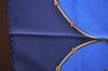 Authentic HERMES Carre 90 Scarf "Pampa" Silk Navy Blue K5200