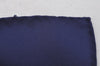 Authentic HERMES Carre 90 Scarf "Pampa" Silk Navy Blue K5200