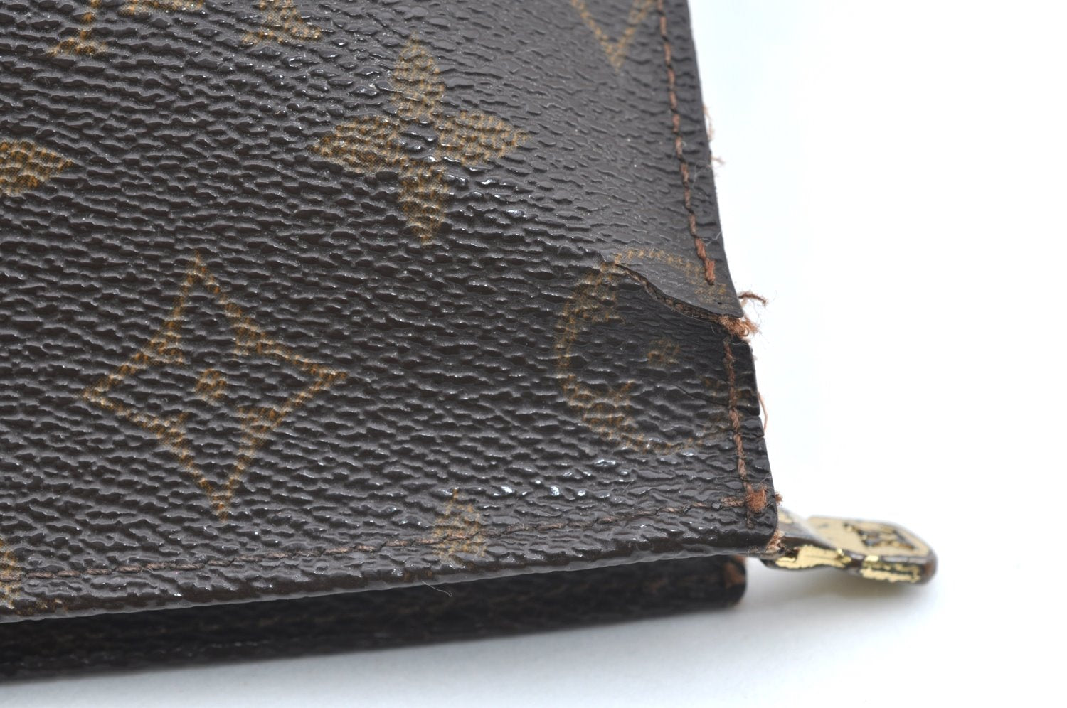 Auth Louis Vuitton Monogram Poche Toilette 26 Cosmetics Pouch Old Model LV K5202