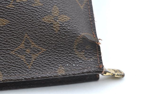 Auth Louis Vuitton Monogram Poche Toilette 26 Cosmetics Pouch Old Model LV K5202