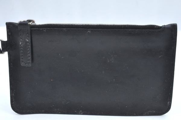 Authentic FENDI Zucca Tote Bag Purse Nylon Leather Black K5203