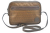 Authentic FENDI Zucchino Shoulder Cross Body Bag Purse PVC Leather Brown K5216