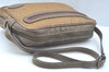 Authentic FENDI Zucchino Shoulder Cross Body Bag Purse PVC Leather Brown K5216