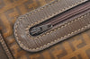 Authentic FENDI Zucchino Shoulder Cross Body Bag Purse PVC Leather Brown K5216