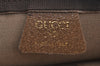 Authentic GUCCI GG Plus Clutch Hand Bag Purse PVC Leather Brown K5219
