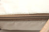 Authentic PRADA Nylon Tessuto Leather Shoulder Tote Bag Beige K5225