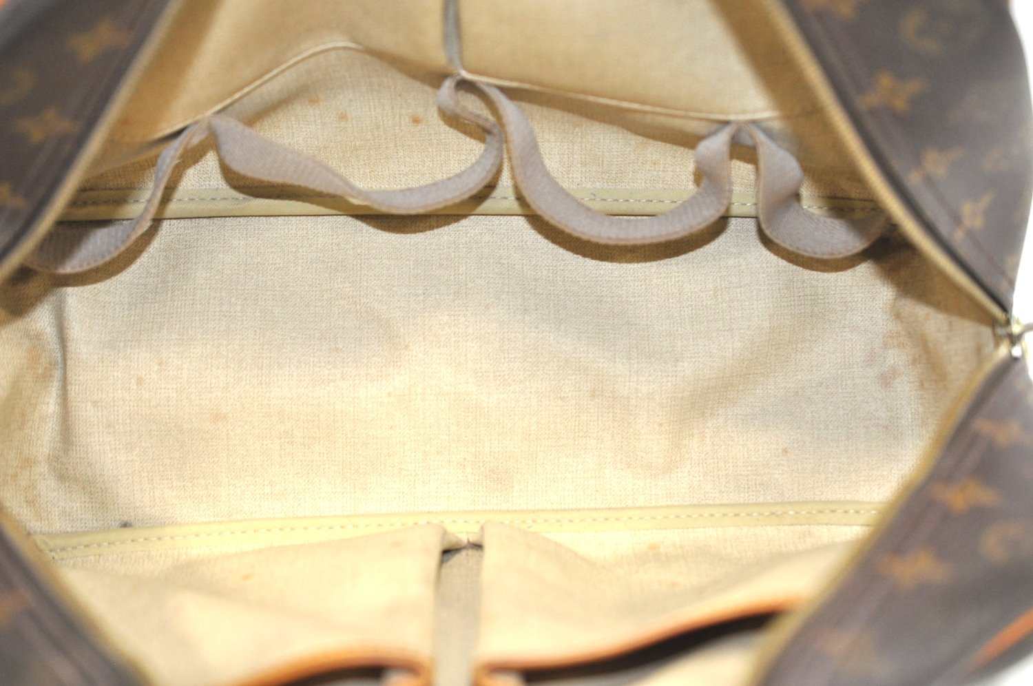 Authentic Louis Vuitton Monogram Deauville Hand Bag M47270 LV K5230