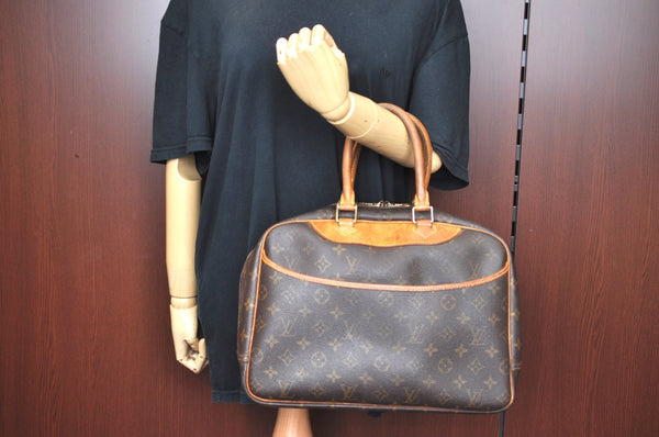 Authentic Louis Vuitton Monogram Deauville Hand Bag M47270 LV K5230