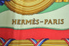 Authentic HERMES Carre 90 Scarf "1789 LIBERTE EGALITE FRATERNIT" Silk Blue K5232