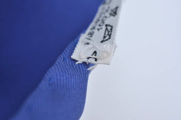Authentic HERMES Carre 90 Scarf "BRIDES de GALA par" Silk Blue K5234