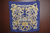 Auth HERMES Carre 90 Scarf "LE MORS ”A LA CONETABLE" Silk Navy Blue Box K5235