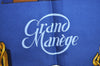 Authentic HERMES Carre 90 Scarf "Grand Manege" Silk Navy Blue K5236