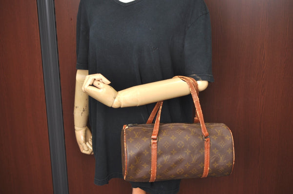Authentic Louis Vuitton Monogram Papillon 30 Hand Bag Old Model LV Junk K5249