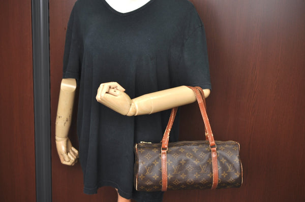 Authentic Louis Vuitton Monogram Papillon 30 Hand Bag Old Model LV K5252